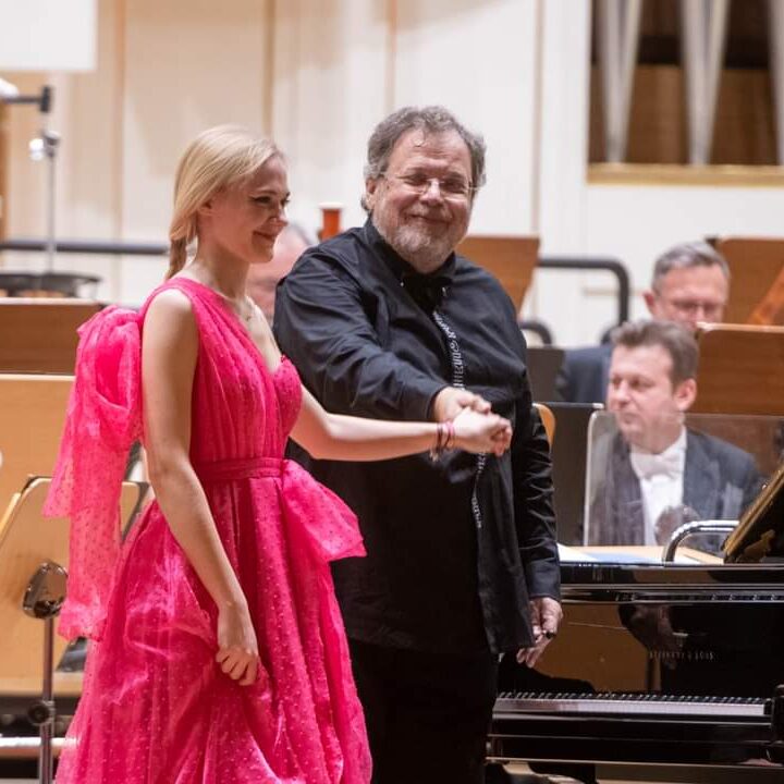 Symphony concert at the Krakow Philharmonic, Mladen Tarbuk – conductor, Mia Pecnik – piano, 2021 (5)